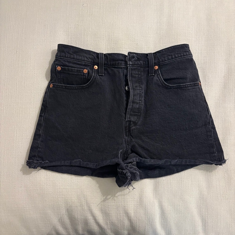 Levi's Black Jean Shorts for Women